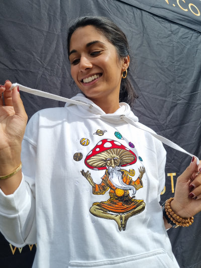 Magic Mushroom Embroidered Hoodie - AlkhemistVision