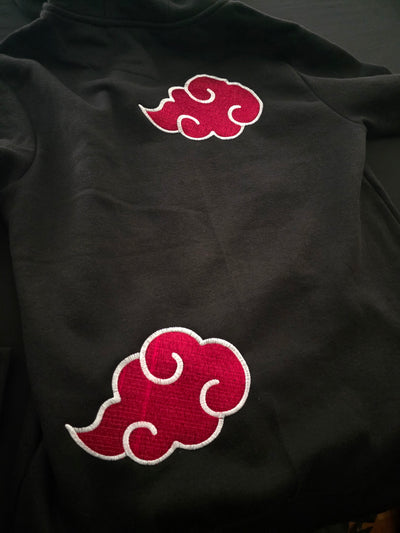 Sasuke Akatsuki Embroidered Hoodie