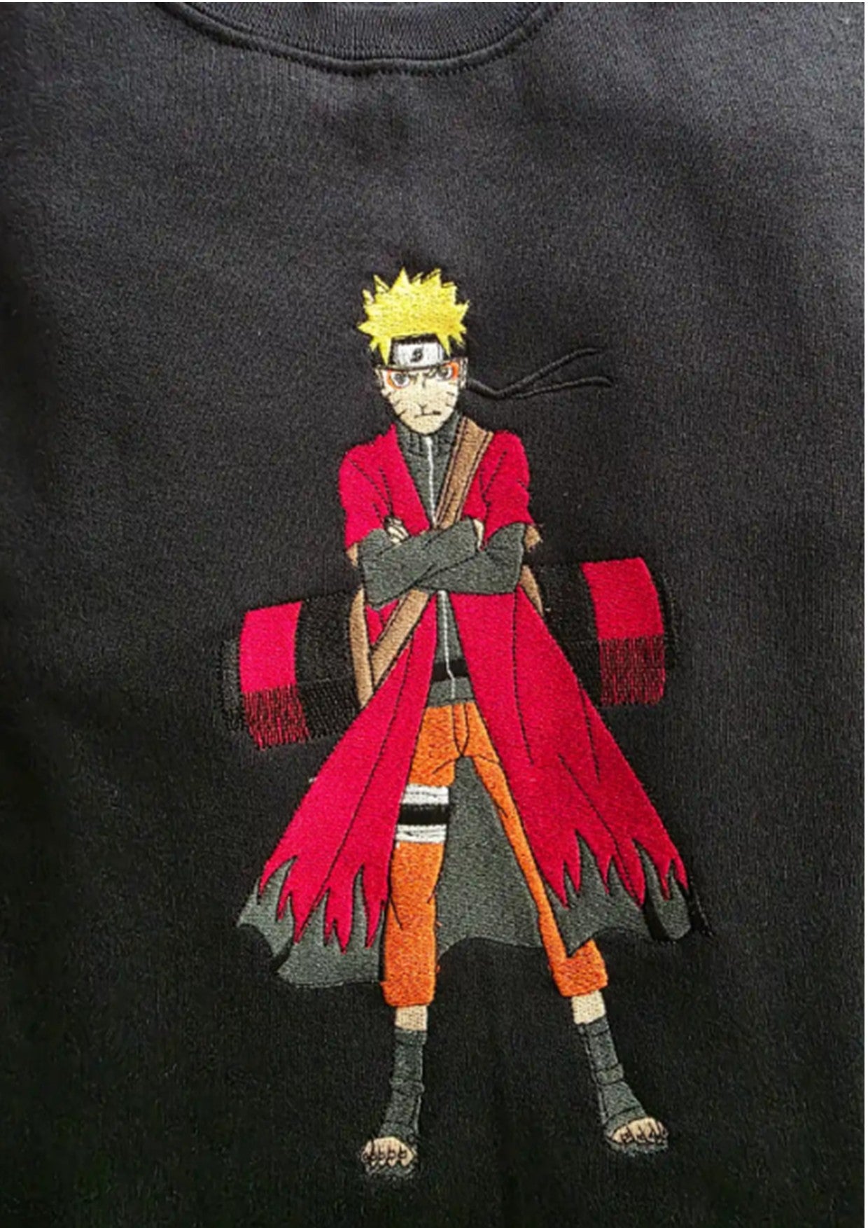 Naruto Sage Mode Embroidered Sweatshirt