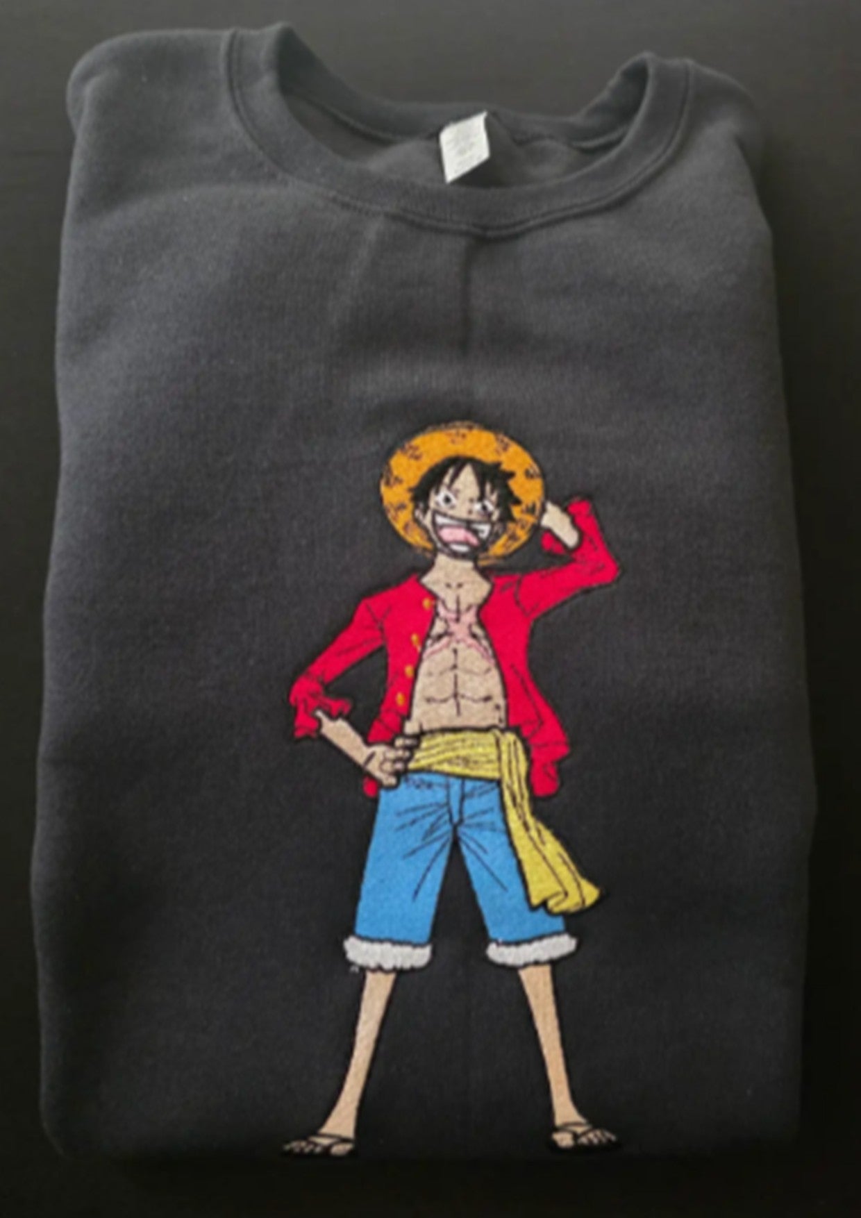 Luffy Embroidered Sweatshirt