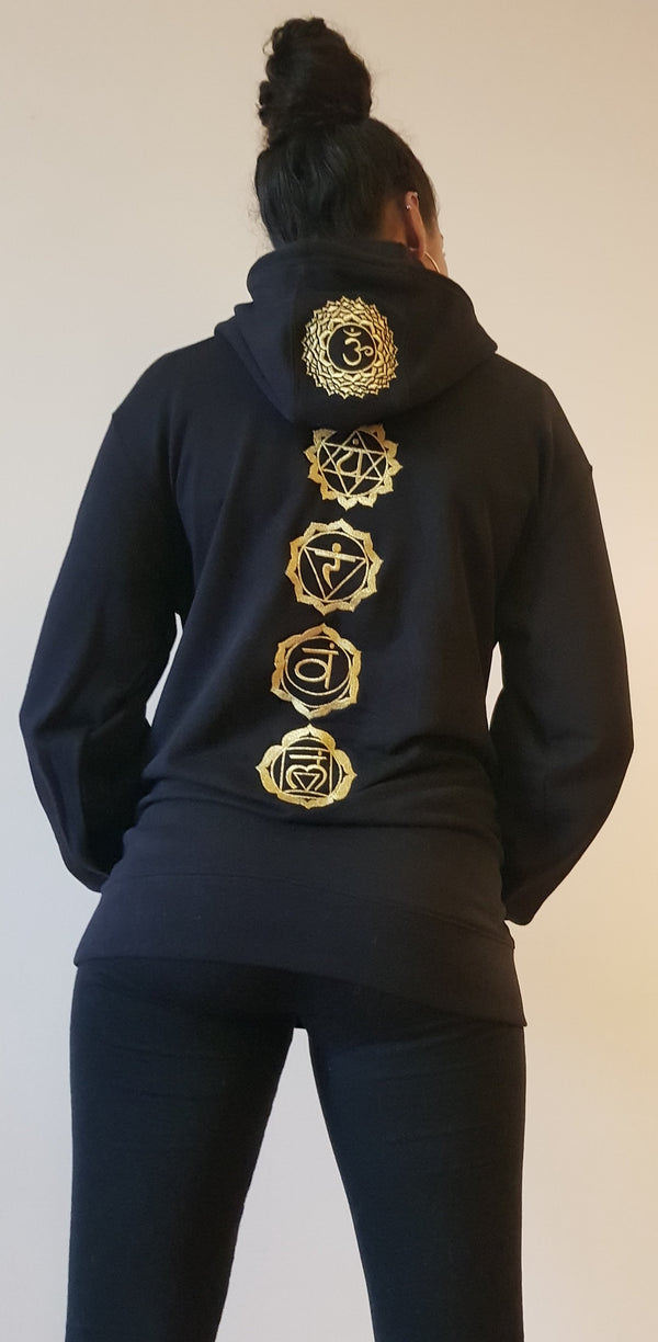 Chakra Hoodie Embroidered (Gold Edition) - AlkhemistVision