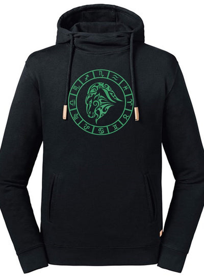 Capricorn Embroidered Pure Organic Hoodie - AlkhemistVision
