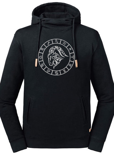 Capricorn Embroidered Pure Organic Hoodie - AlkhemistVision