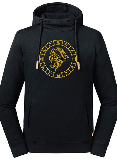 Capricorn Embroidered Pure Organic Hoodie - AlkhemistVision