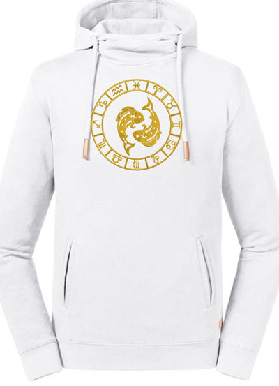 Pisces Embroidered  Pure Organic Hoodie - AlkhemistVision