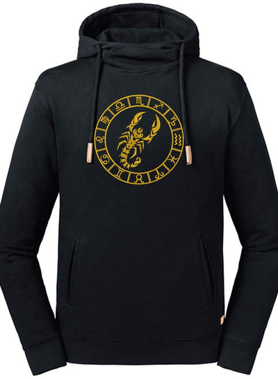 Scorpio Embroidered Pure Organic Hoodie - AlkhemistVision