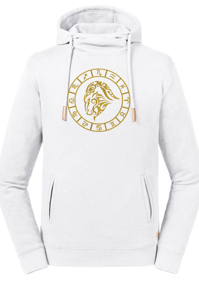 Capricorn Embroidered Pure Organic Hoodie - AlkhemistVision
