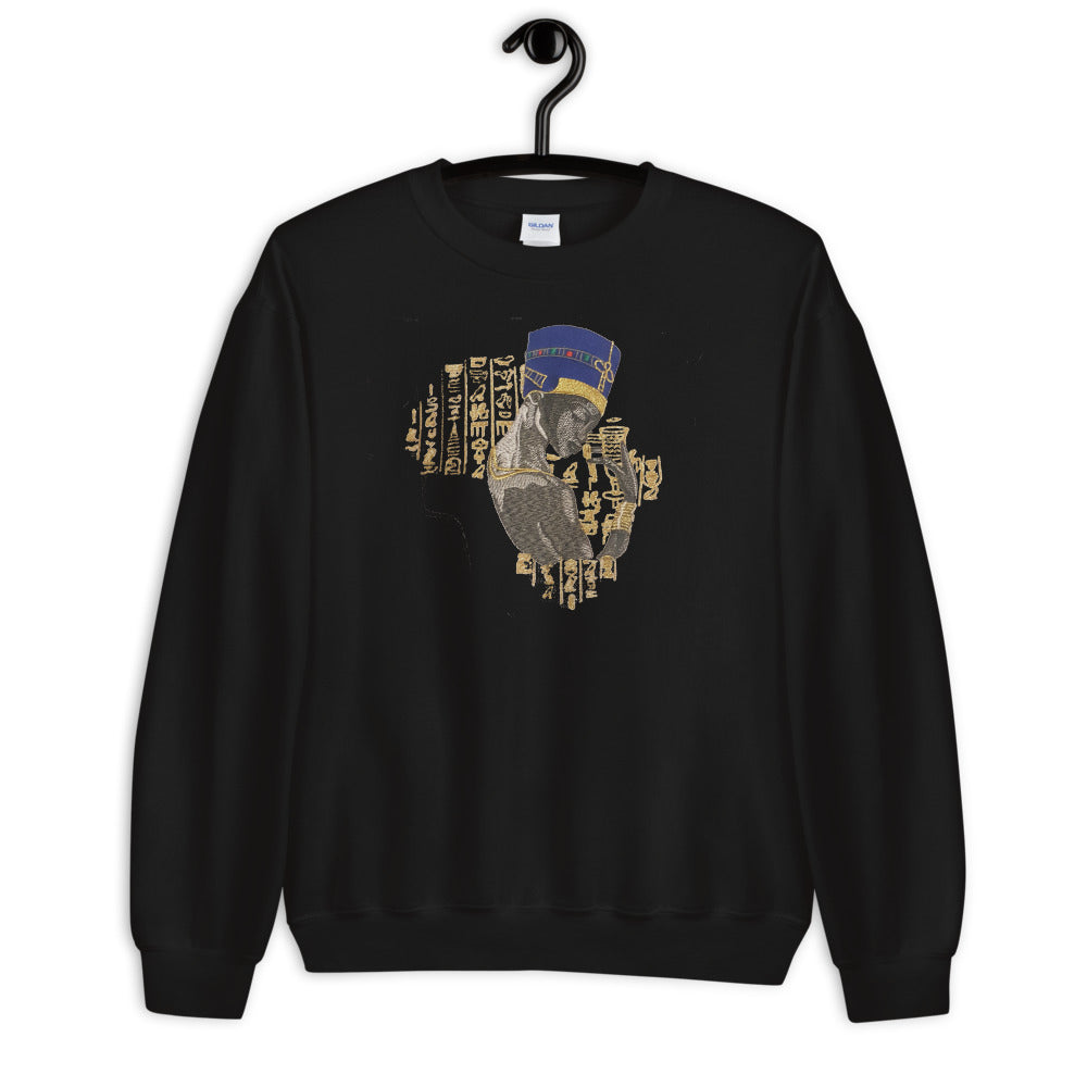 Nefertiti  Embroidered Sweatshirt - AlkhemistVision