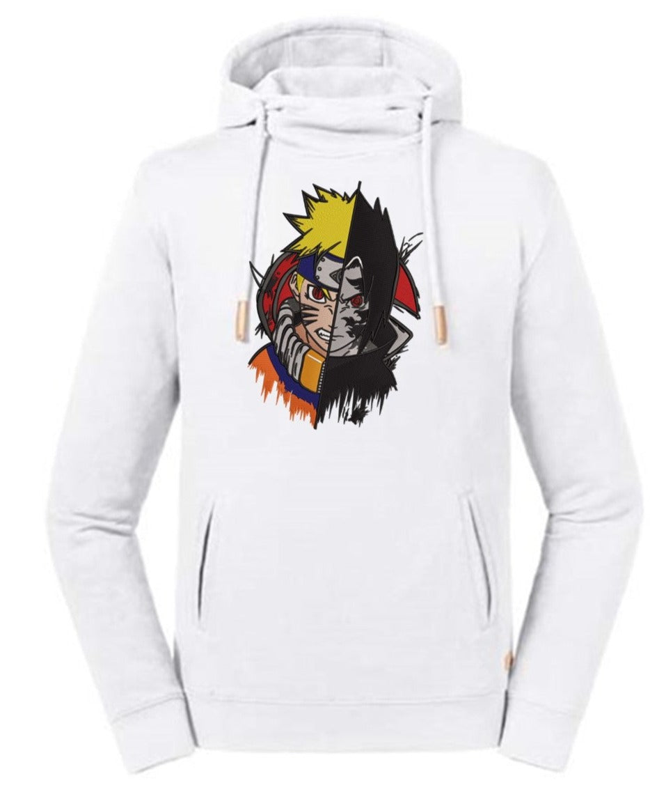 Naruto & Sasuke Embroidered Hoodie - AlkhemistVision