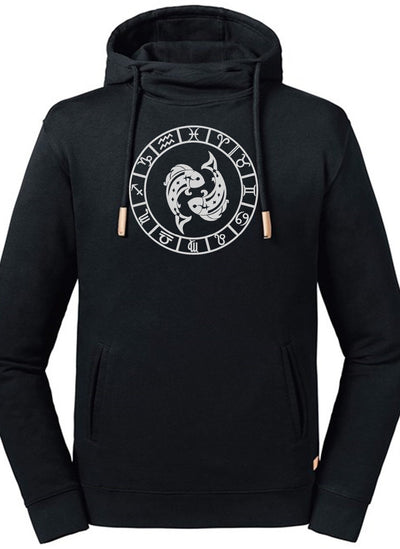 Pisces Embroidered  Pure Organic Hoodie - AlkhemistVision