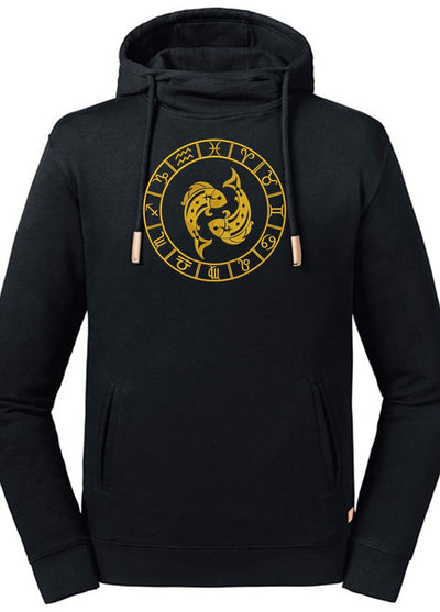 Pisces Embroidered  Pure Organic Hoodie - AlkhemistVision