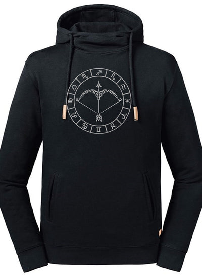 Sagittarius Pure Organic Embroidered Hoodie - AlkhemistVision