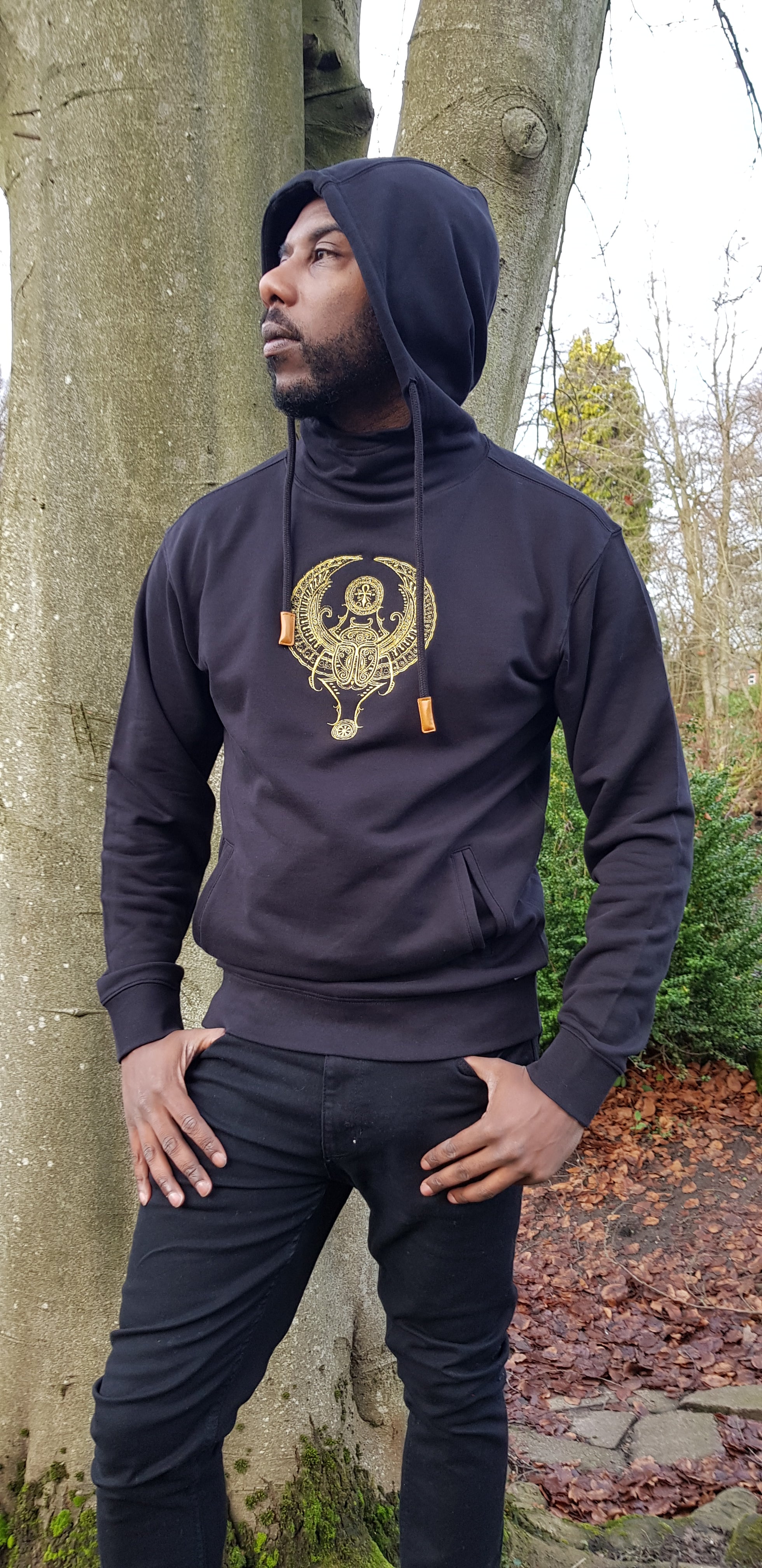 Scarab beetle Ankh hoodie - AlkhemistVision