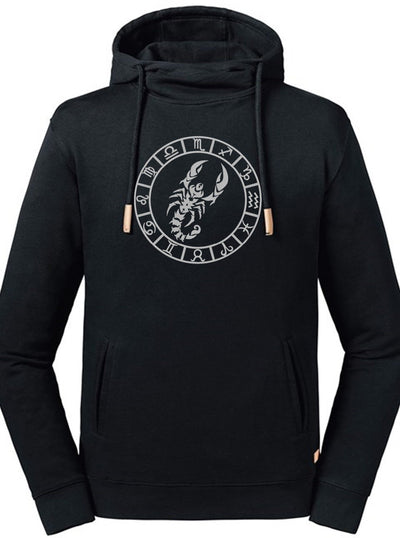 Scorpio Embroidered Pure Organic Hoodie - AlkhemistVision