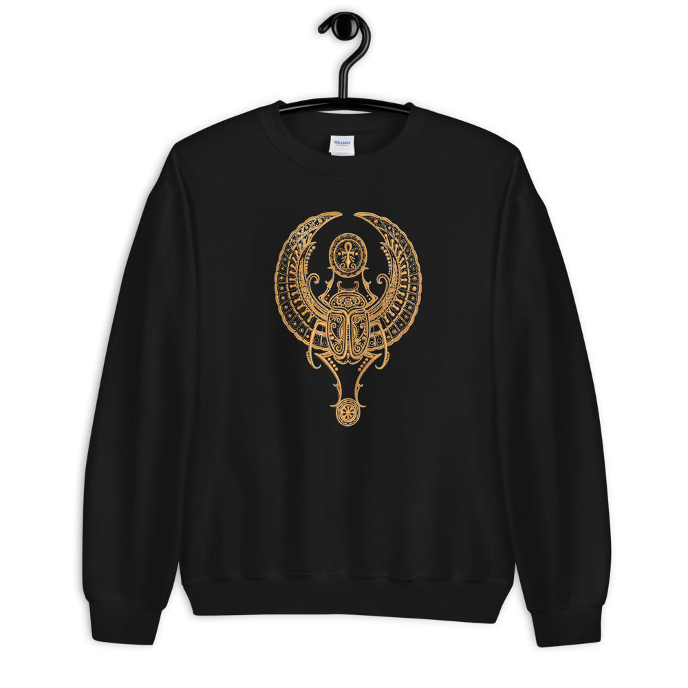 Scarab Beetle Ankh Sweatshirt - AlkhemistVision