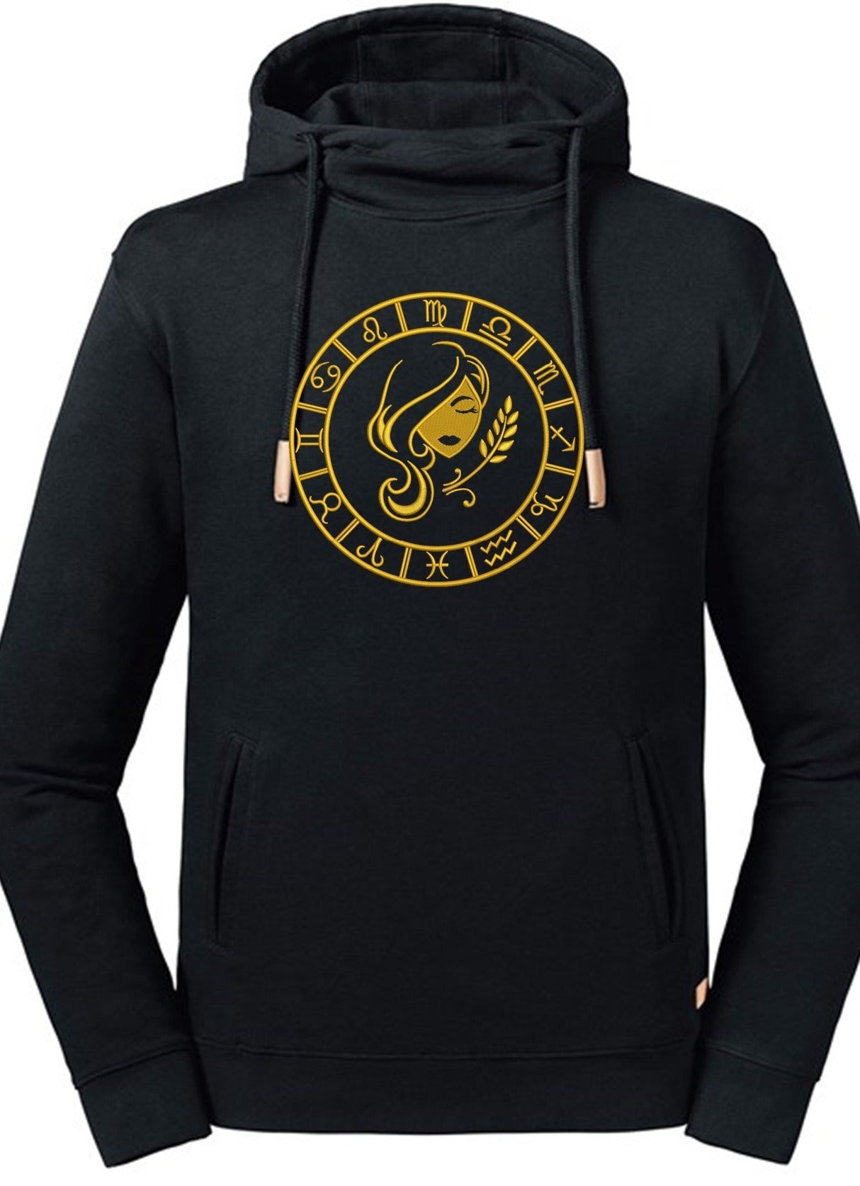 Virgo Embroidered  Pure Organic Hoodie - AlkhemistVision
