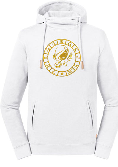 Virgo Embroidered  Pure Organic Hoodie - AlkhemistVision