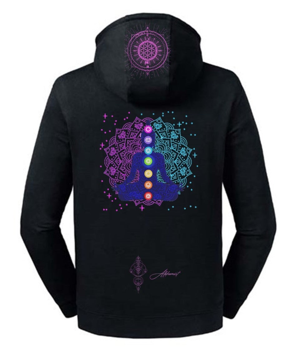 Poodle Meditate Yoga Hoodie main image 1