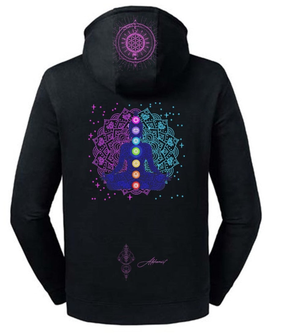 Meditation Hoodie  Embroidered (ULTIMATE EDITION) - AlkhemistVision